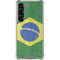 Brazil Flag Distressed Galaxy S23 Clear Case